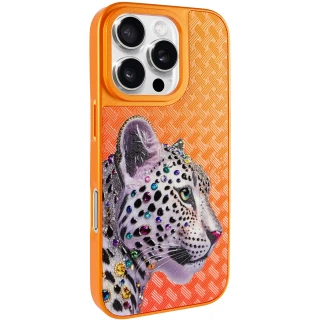 Чохол TPU+PC Crystal Hunt with MagSafe для Apple iPhone 16 Pro — Orange