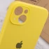 Чехол Silicone Case с защитой камеры для Apple iPhone 15 Plus (6.7") – Желтый / Yellow. Фото 11 из 14