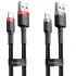 Дата кабель Baseus Cafule Lightning Cable 2.4A (1m) (CALKLF-B) фото 1 з 1
