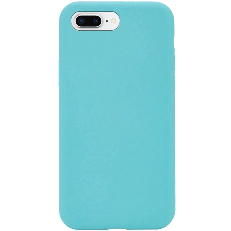 Чохол з закритим низом Silicone Case на Apple iPhone 7 plus / 8 plus – Бірюзовий / Marine Green. Фото 1 з 1