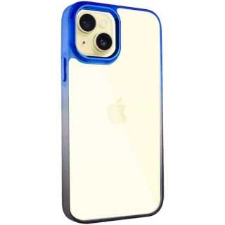 Силіконовий чохол фреш на Apple iPhone 14 Plus (6.7") — Чорний / Синій