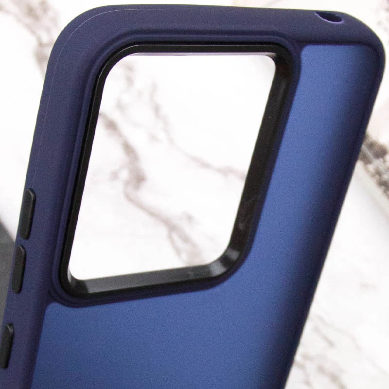 Чохол TPU+PC Lyon Frosted на Xiaomi Redmi 13C – Синій / Navy Blue. Фото 5 з 6