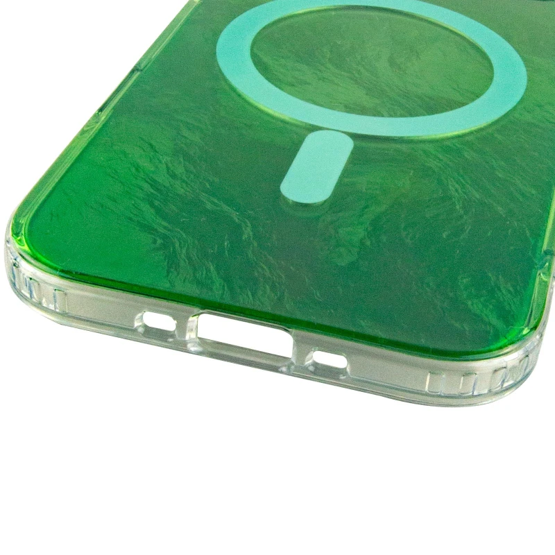 Силіконовий чохол Shiny Mountain (MagFit) для Apple iPhone 17 Air (6.5") – Green. Фото 8 з 8
