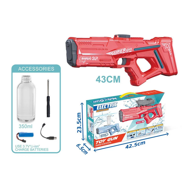 Водяний акумуляторний автомат Space Model Water Gun 9002A (750ml) with lithium battery – Red. Фото 6 з 6
