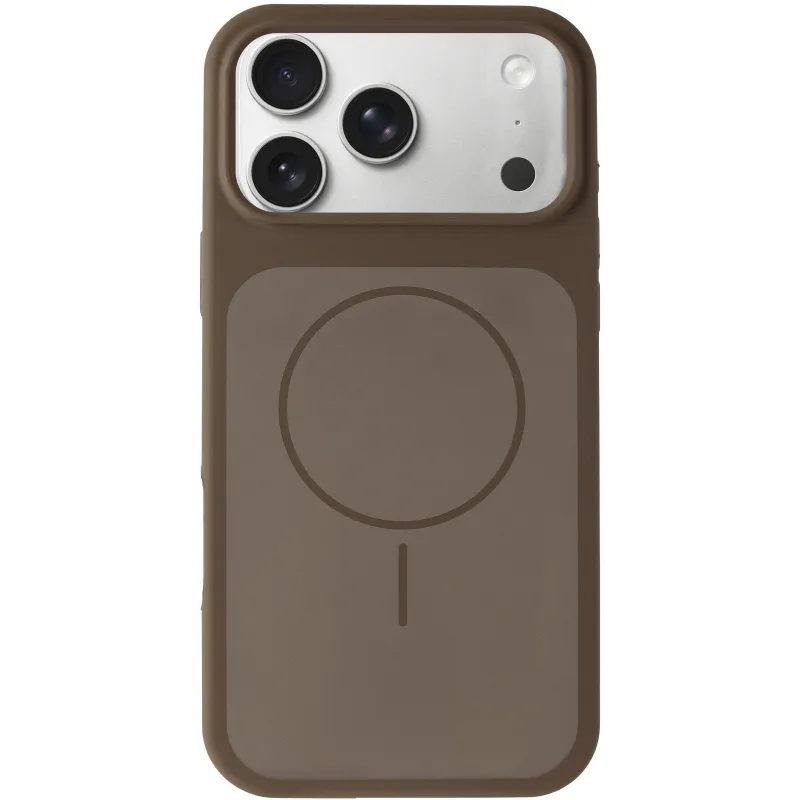 Чохол Silk Duo Color (AA) NO LOGO with Magnetic Fit для Apple iPhone 18 Pro Max – Brown. Фото 2 з 5