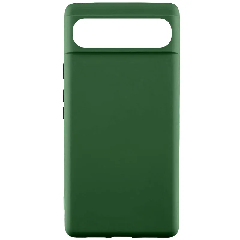 Кольоровий силіконовий чохол GETMAN на Google Pixel 11 Pro – Зелений / Dark green. Фото 1 з 1