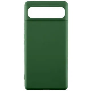 Кольоровий силіконовий чохол GETMAN на Google Pixel 11 Pro — Зелений / Dark green