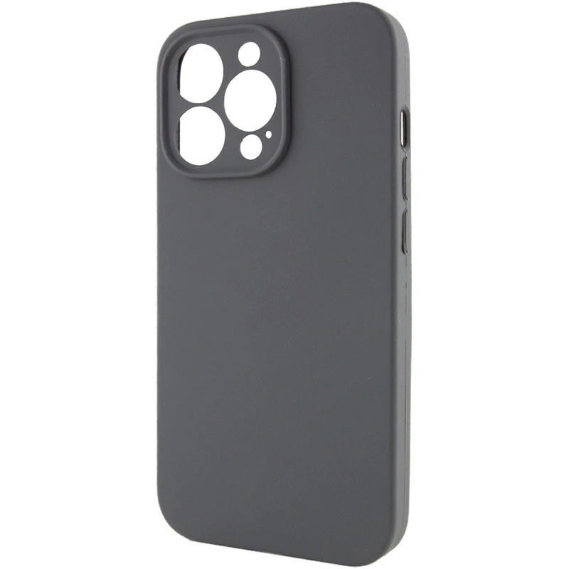 Чехол Silk Full Camera Protective (AA) NO LOGO для Apple iPhone 14 Pro (6.1") – Серый / Dark Gray. Фото 3 из 6