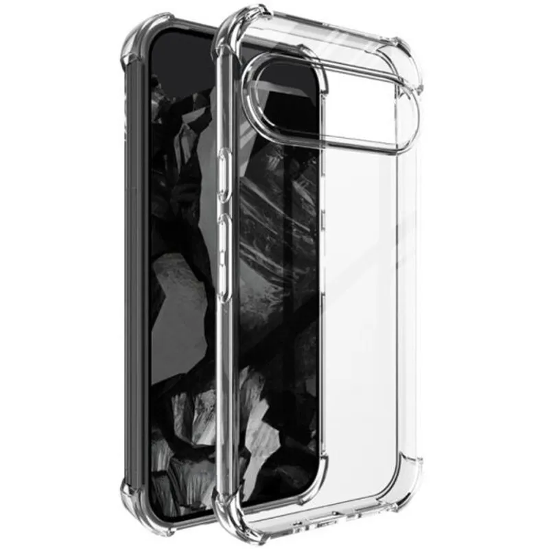 Ультратонкий силіконовий чохол GETMAN з критими бортами на Google Pixel 9 Pro XL – Безбарвний (прозорий). Фото 1 з 1