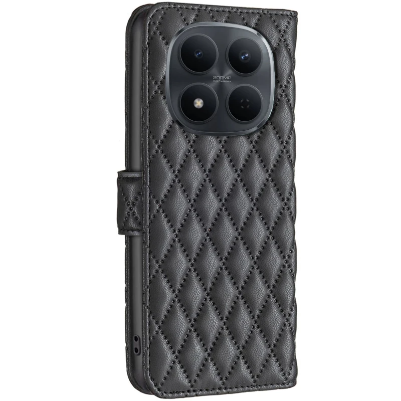 Кожаный чехол-книжка Sweet Line для Xiaomi Redmi Note 15 Pro 5G – Black. Фото 2 из 4