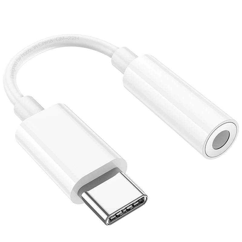 Перехідник Hoco LS35 Type-C to 3,5 AUX – White. Фото 3 з 8