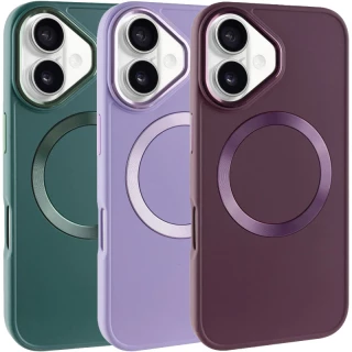 TPU чехол Bonbon с металлическими кнопками та MagSafe на Apple iPhone 16