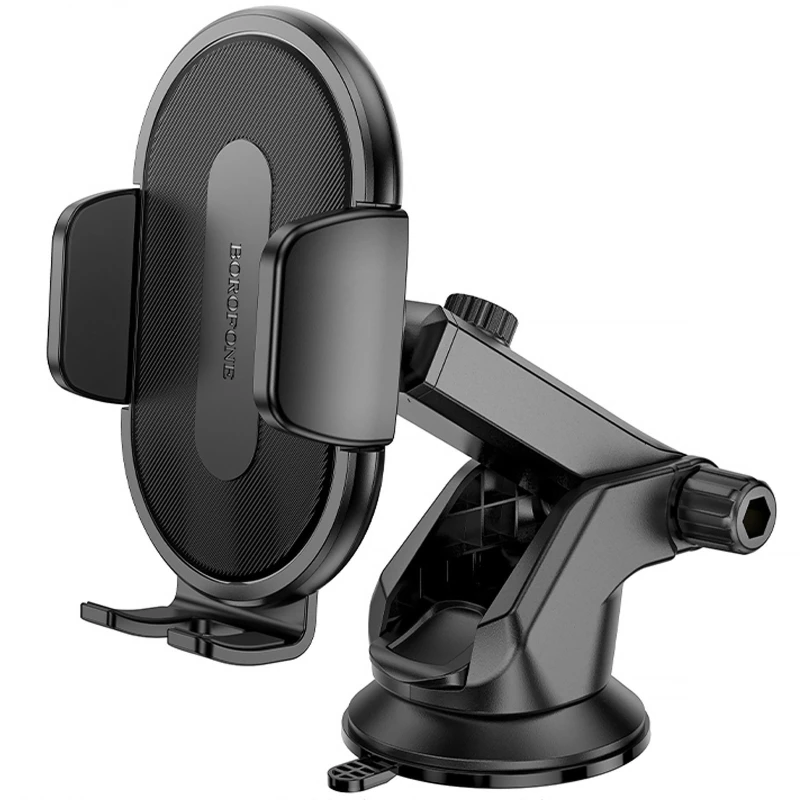 Автотримач Borofone BH134 Rio push-type (center console) – Black. Фото 1 з 5