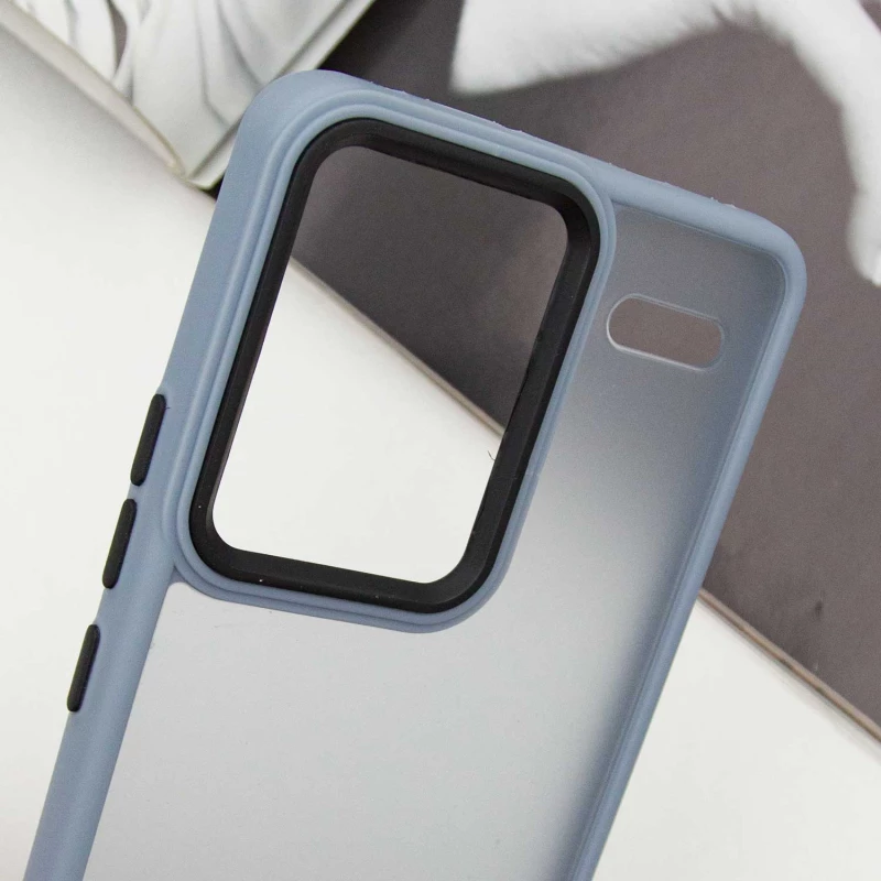 Чехол TPU+PC Lyon Frosted на Xiaomi Redmi Note 13 Pro+ – Sierra Blue. Фото 6 из 8