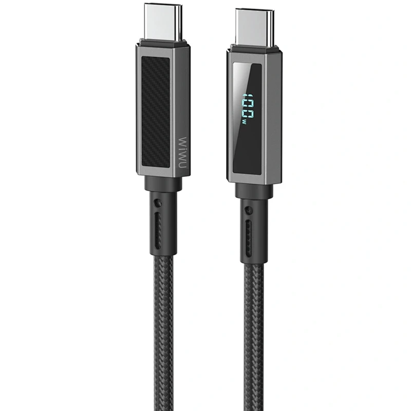 Дата кабель WIWU C079 Warriors Type-C to Type-C 100W (1.2m) – Black. Фото 1 из 6