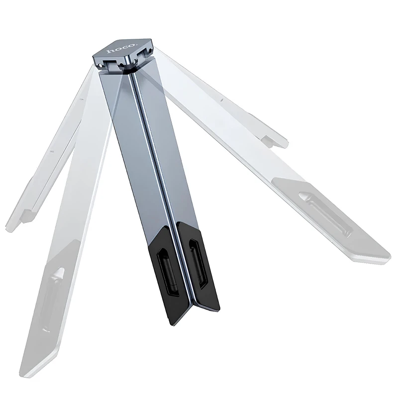 Подставка для ноутбука Hoco HD9 – Metal gray. Фото 4 из 7