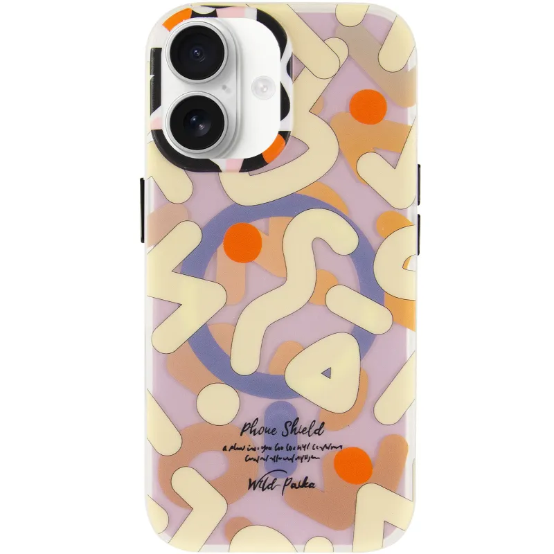TPU чехол Pastel Chaos with MagSafe для Apple iPhone 17 (6.3") – Biege. Фото 3 из 6