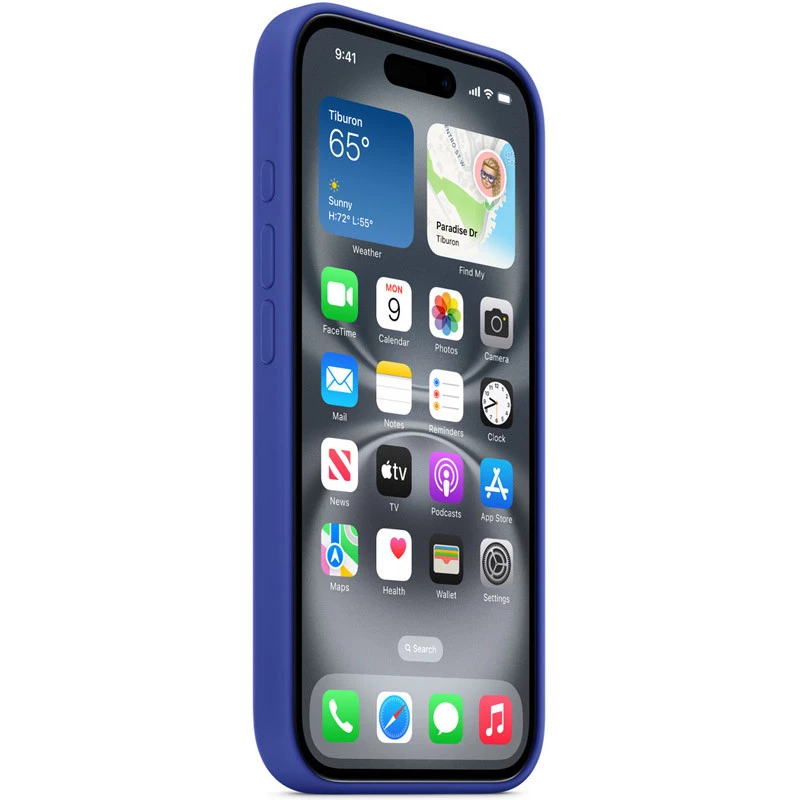 Силіконовий чохол ААА with Magsafe connection для Apple iPhone 16 Pro Max – Синій / Ultramarine, Ultramarine. Фото 7 з 10