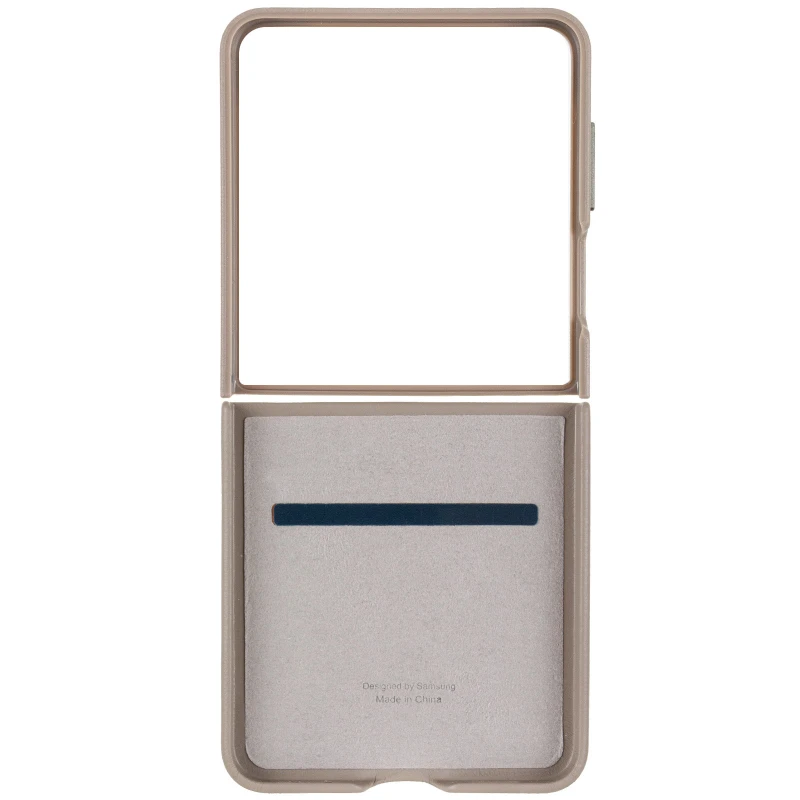 Шкіряний чохол Leather Case Premium на Samsung Galaxy Z Flip7 – Light Gray. Фото 6 з 9