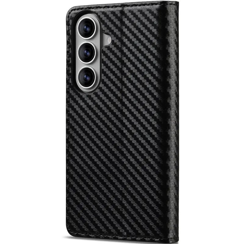 Шкіряний чохол-книжка LC.IMEEKE Carbon Black для Google Pixel 11 Pro – Black. Фото 2 з 5