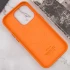 Шкіряний чохол Silicone Case Premium з MagSafe and Animation на Apple iPhone 14 Pro (6.1") – Orange. Фото 7 з 9