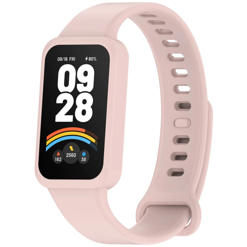 Силиконовый ремешок для Xiaomi Mi Smart Band 9 Active – Powder. Фото 1 из 2