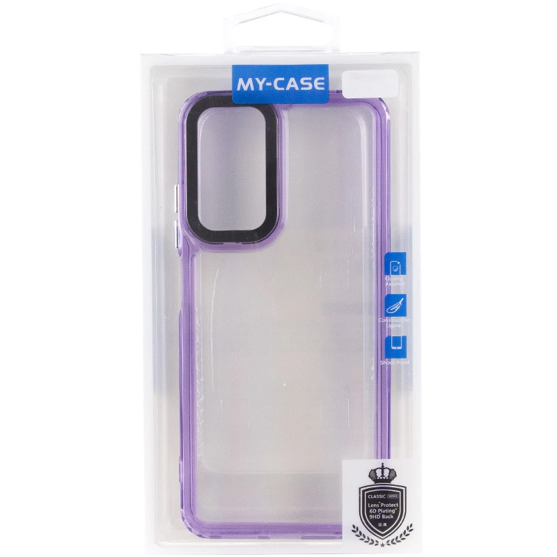 Кольоровий чохол TPU+PC на Samsung Galaxy A14 4G/5G – Purple. Фото 7 з 7