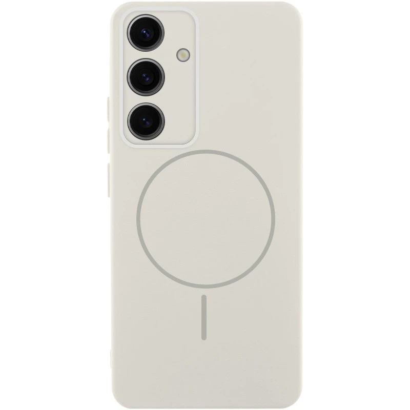 Чохол Silicone Cover Lakshmi Full Camera (AA) with Magnetic Fit для Samsung Galaxy S25 Edge – Білий / White. Фото 1 з 4