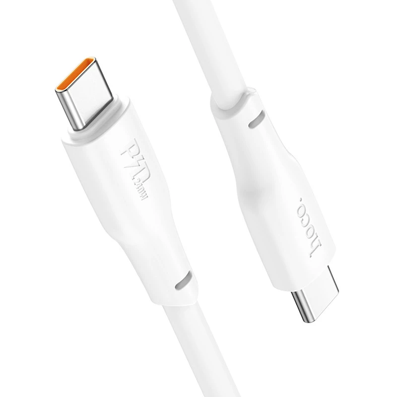 Дата кабель Hoco X93 Force Type-C to Type-C 60W (1m) – White. Фото 4 з 8
