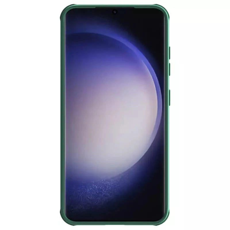 Пластикова накладка Nillkin Pro зі шторкою для камери та магнітом на Samsung Galaxy S24+ – Deep Green. Фото 4 з 8