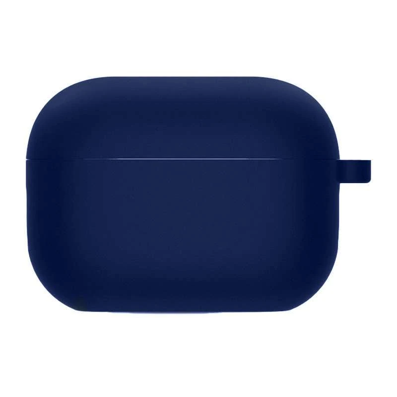 

Силиконовый футляр с микрофиброй для наушников Airpods 3 (Темно-синий / Midnight blue), Темно-синій / midnight blue