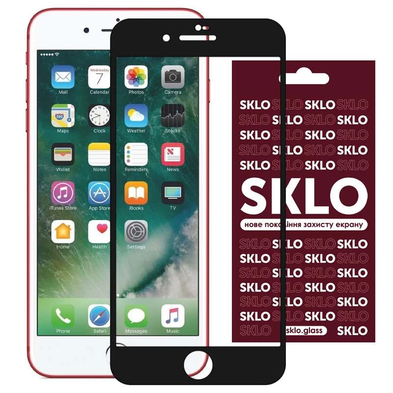 

Захисне скло SKLO 3D Apple iPhone 7 plus / 8 plus (Чорний)
