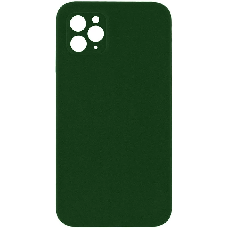 Чохол Silicone Case Square L з захистом камери на Apple iPhone 11 Pro (5.8") – Зелений / Army green. Фото 1 з 1