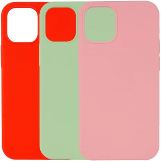 Чехол с закрытым низом Silicone Case для Apple iPhone 12 (6.1")