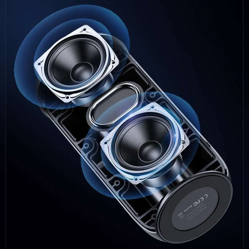 Bluetooth колонка Usams US-YC011 Waterproof Wireless Speaker with Lanyard – Black. Фото 2 з 7