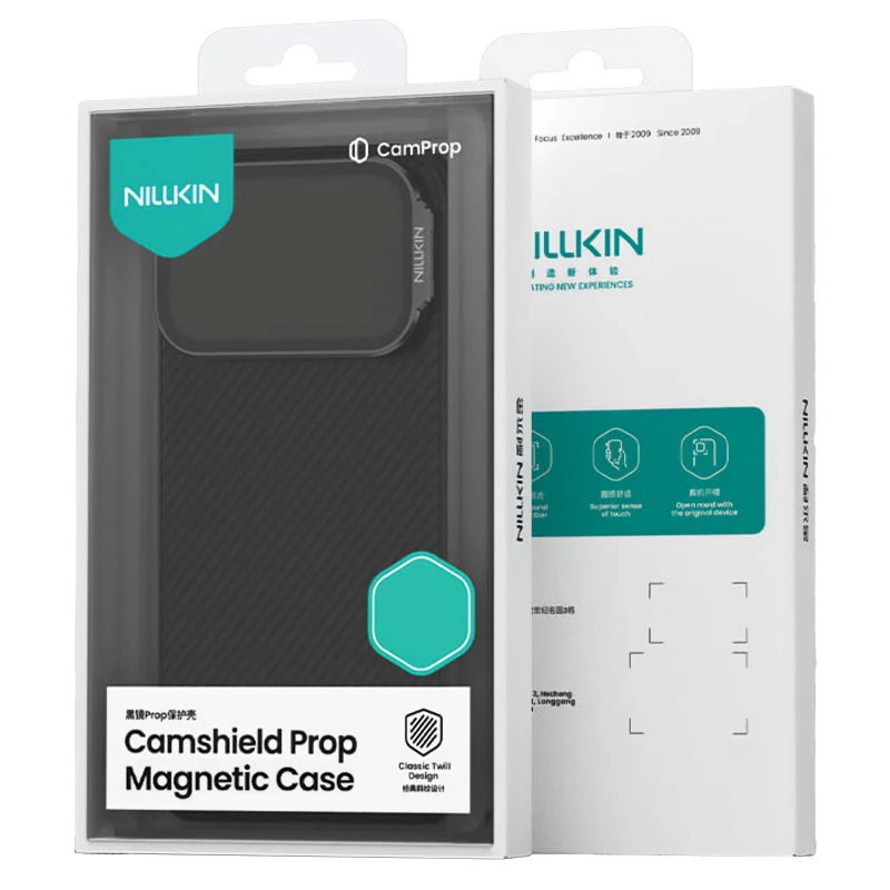 Карбоновая накладка Nillkin Camshield Prop Magnetic для Apple iPhone 17 Pro Max (6.9") – Black. Фото 6 из 8