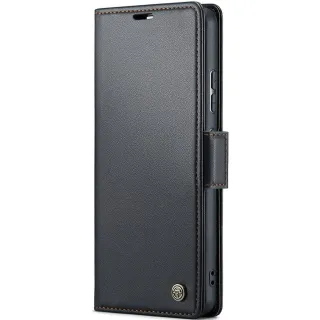 Шкіряний чохол-книжка CaseMe Nappa leather для Samsung Galaxy A17 4G/5G — Black