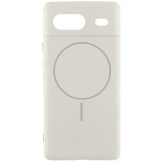 Чохол Silicone Cover Lakshmi Full Camera (AA) with Magnetic Fit для Google Pixel 7a — Білий / White