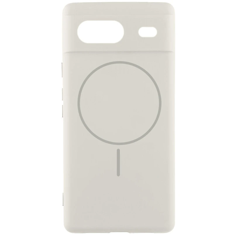 Чохол Silicone Cover Lakshmi Full Camera (AA) with Magnetic Fit для Google Pixel 9a – Білий / White. Фото 1 з 3