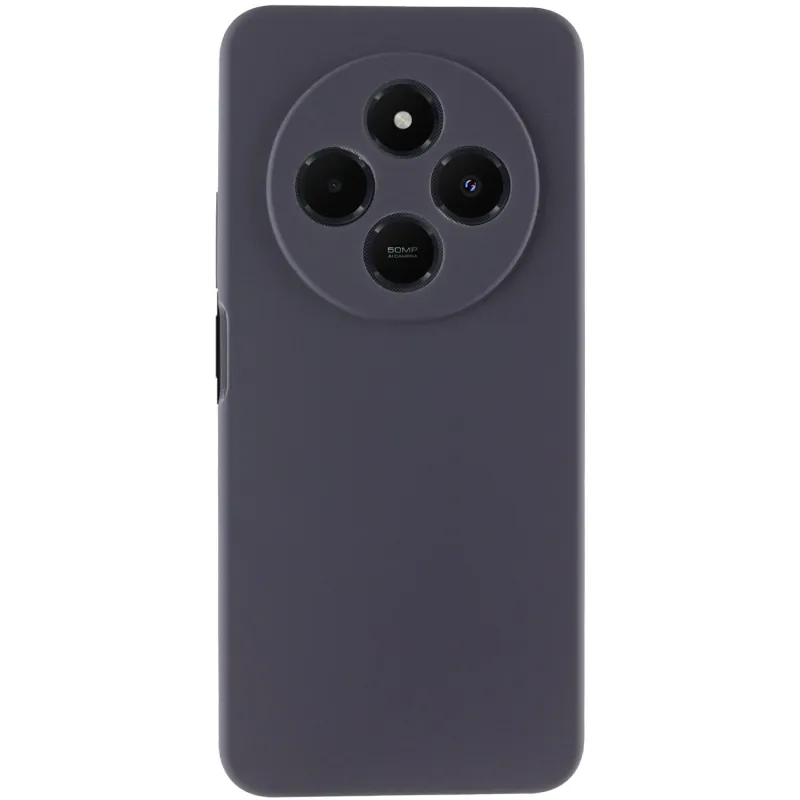 Чехол Silicone Case Lakshmi Premium з закритою камерою на Xiaomi Poco M7 – Серый / Dark Gray. Фото 2 из 3