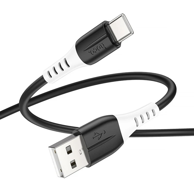 Дата кабель Hoco X82 Silicone USB to Type-C (1m) – Black. Фото 4 з 5
