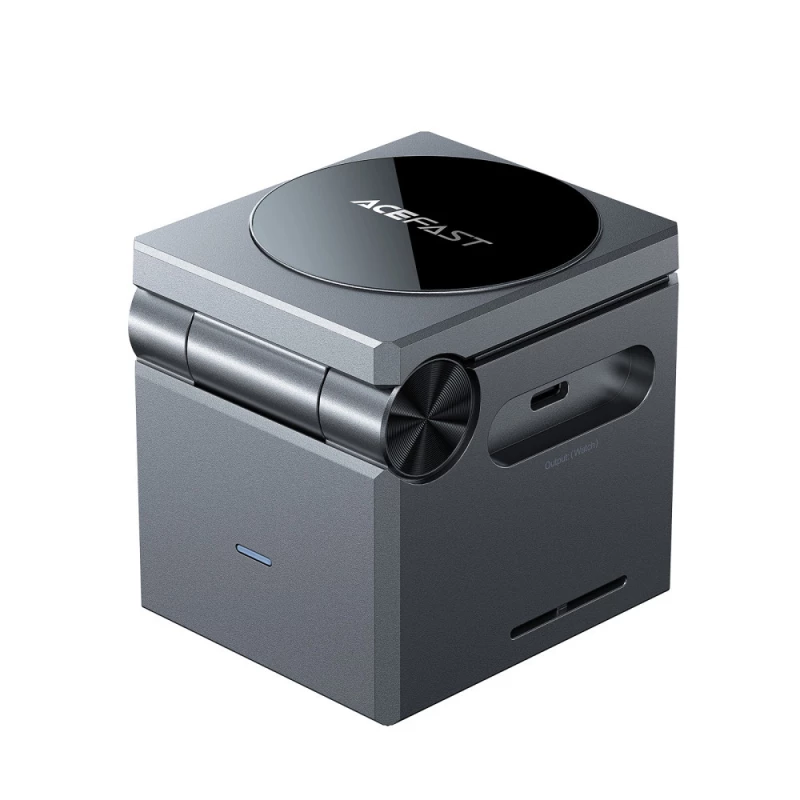 БЗУ Acefast E18 Rubik's Cube 3-in-1 – Metal gray. Фото 4 из 7