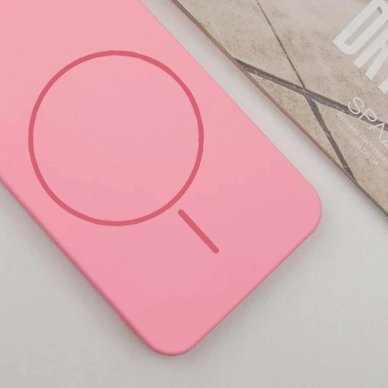 Силіконовий чохол Lakshmi MagFit з захистом камери для Samsung Galaxy S25 Edge – Рожевий / Light pink. Фото 4 з 6