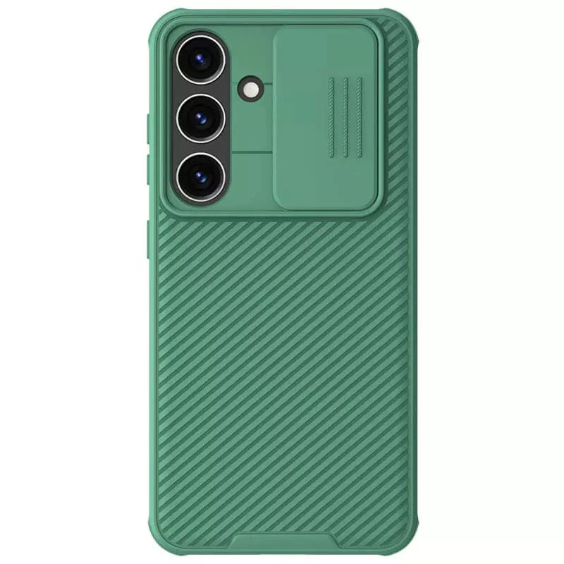 

Карбоновая накладка Nillkin Pro со шторкой для камеры для Samsung Galaxy S24 (Deep Green)