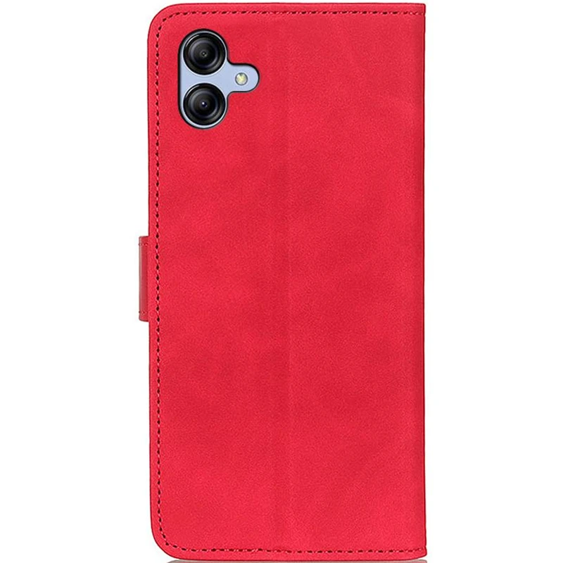Кожаный чехол-книжка KHAZNEH Retro для Samsung Galaxy A07 – Red. Фото 2 из 4
