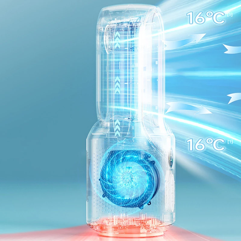 Настільний вентилятор F8 3in1 з Bluetooth-динаміком і нічником 4000mAh – White. Фото 5 з 9