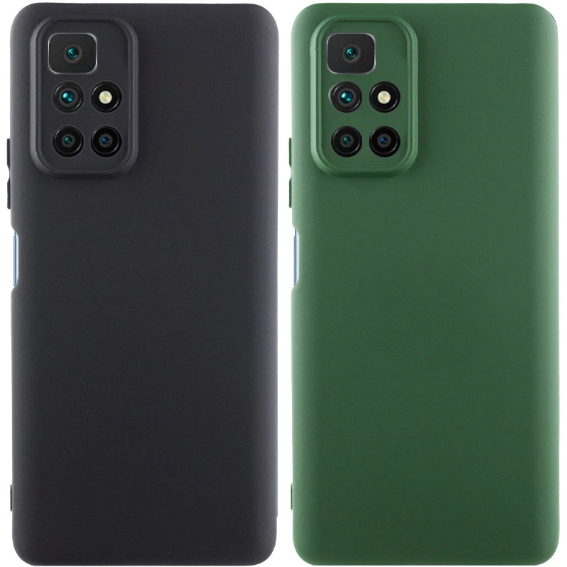 Кольоровий силіконовий чохол GETMAN із закритою камерою для Xiaomi Redmi 10 фото 1 з 3