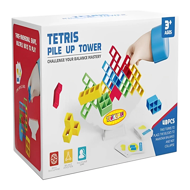 Настільна інтерактивна гра Ummi ME-008 Tetris tower game – Colorful. Фото 5 з 6