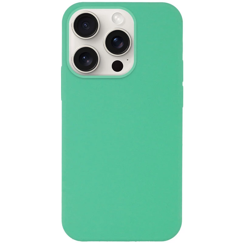 Чохол з закритим низом Silicone Case на Apple iPhone 13 Pro (6.1") – Зелений / Spearmint. Фото 1 з 5