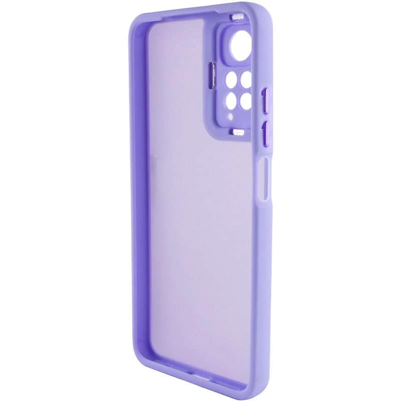 TPU+PC чохол Accent на Xiaomi Redmi Note 11 (Global) / Note 11S – White / Purple. Фото 2 з 4